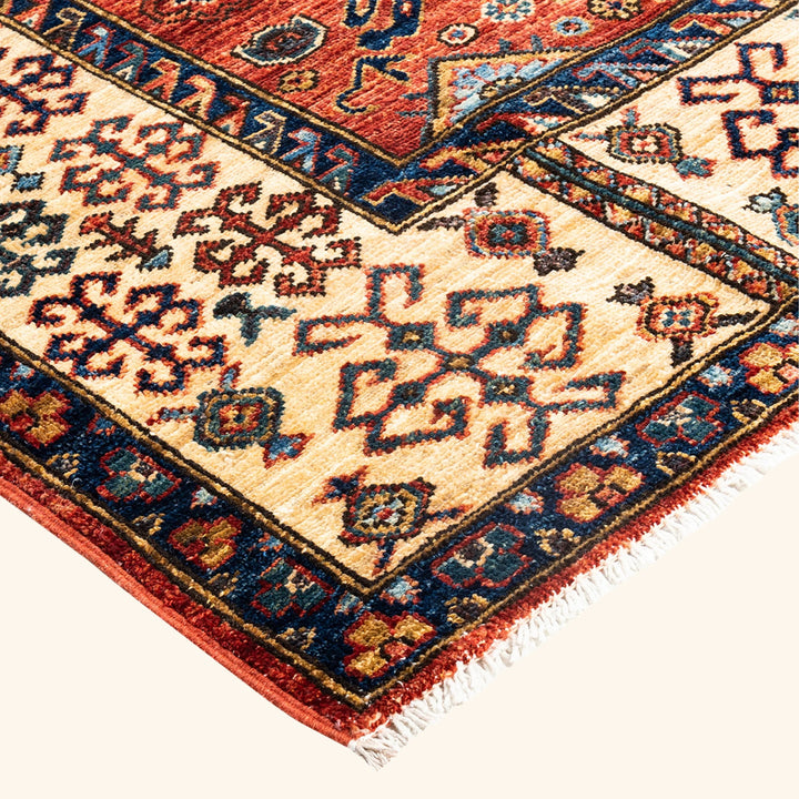 Red Traditional Serapi Wool Rug - 6' x 8'11"