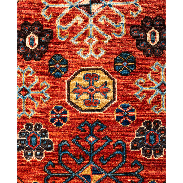 Red Traditional Serapi Wool Rug - 6' x 8'11"