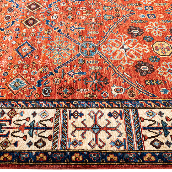 Red Traditional Serapi Wool Rug - 6' x 8'11"