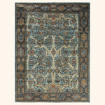 Light Blue Traditional Serapi Wool Rug - 6'2" x 8'3"