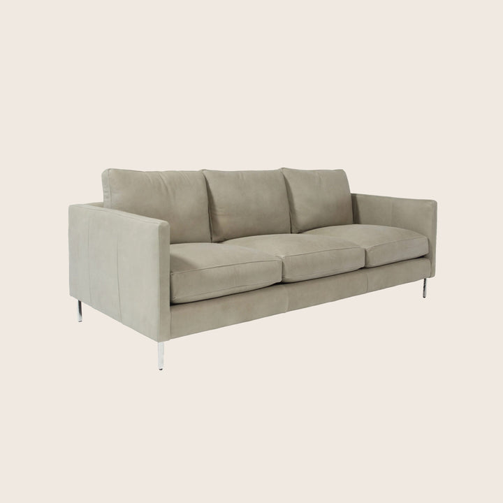 Hannah Leather 86" Three Seat Sofa