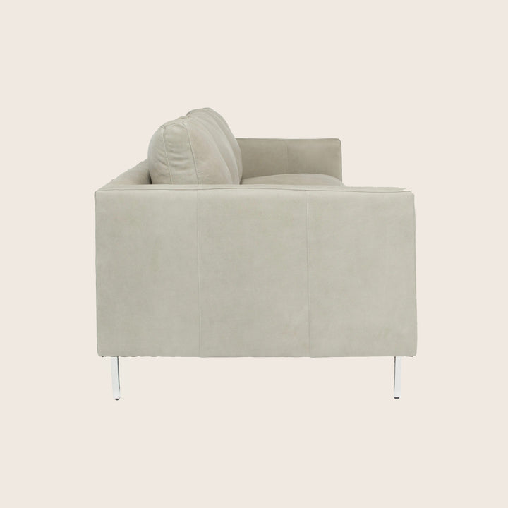 Hannah Leather 86" Three Seat Sofa