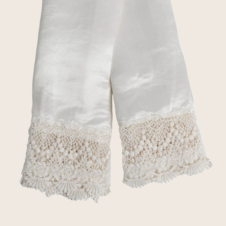 Image for Paloma Lace Trim Pillowcase