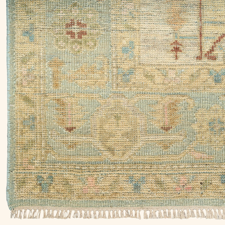 Traditional Essentials Wool Rug Light Blue 2 / 8' x 10'