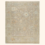Taupe Essentials Traditional Wool Cotton Blend Rug