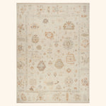 Cream Essentials Traditional Wool Cotton Blend Rug
