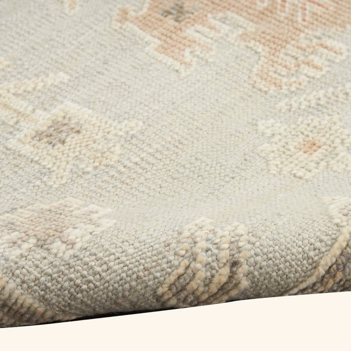 Light Blue Essentials Wool Cotton Blend Rug