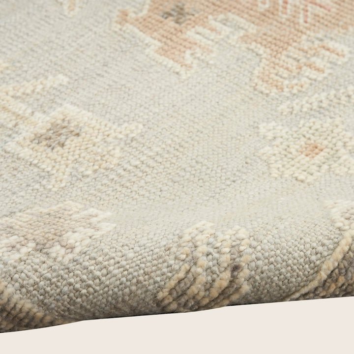Light Blue Essentials Wool Cotton Blend Rug