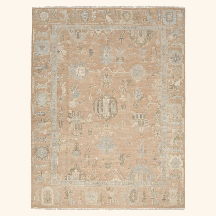 Traditional Wool Rug Dusty Mauve / 8' x 10'