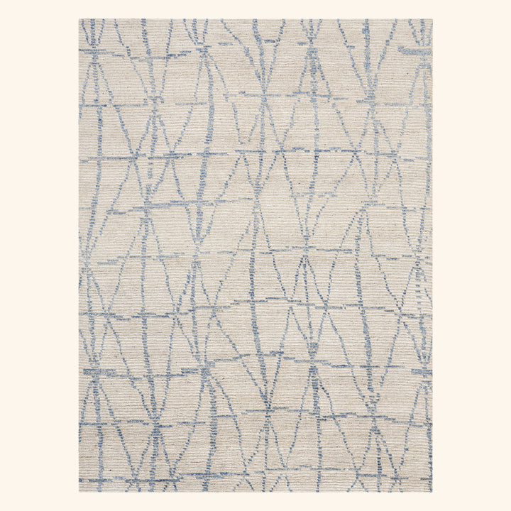 Contemporary Wool Blend Rug Sky / 5'6" x 7'5"
