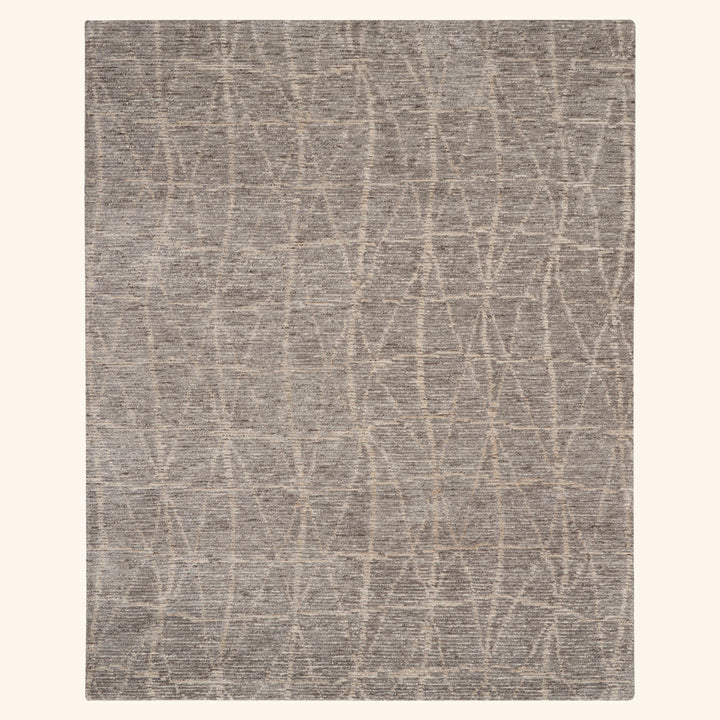 Contemporary Wool Blend Rug Sand / 7'9" x 9'9"