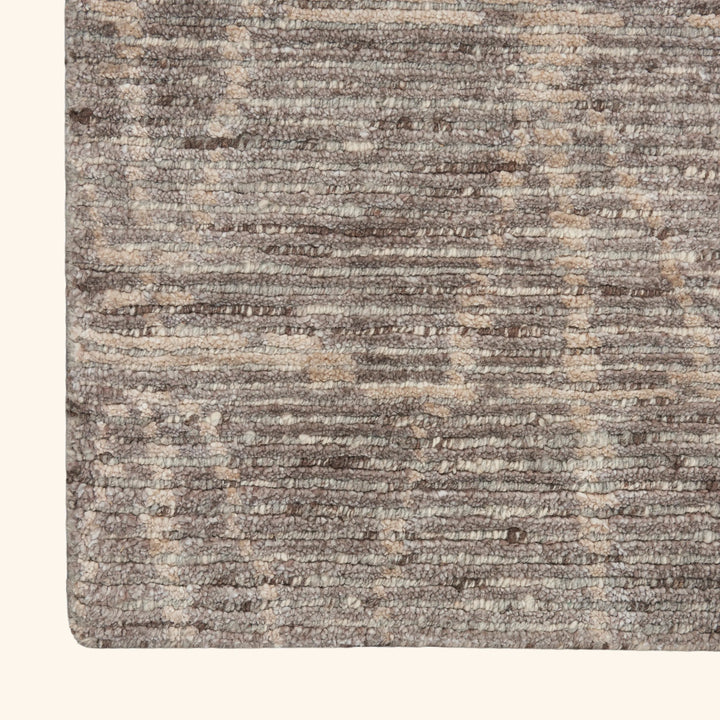 Contemporary Wool Blend Rug Sand / 7'9" x 9'9"