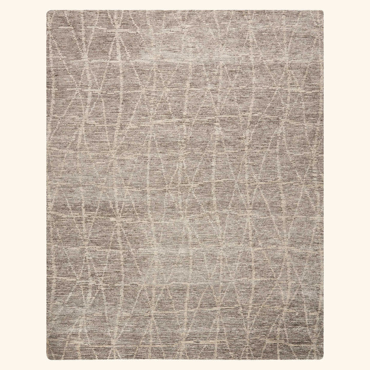 Contemporary Wool Blend Rug Sand / 5'6" x 7'5"