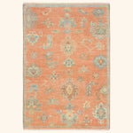Brick Multi Traditional Essentials Wool Rug 5'6" x 8'