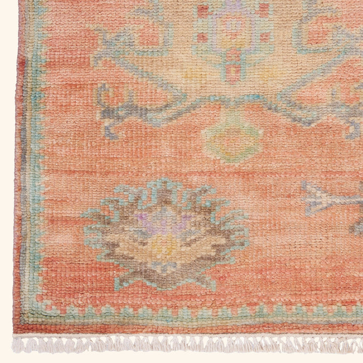 Brick Multi Traditional Essentials Wool Rug 5'6" x 8'