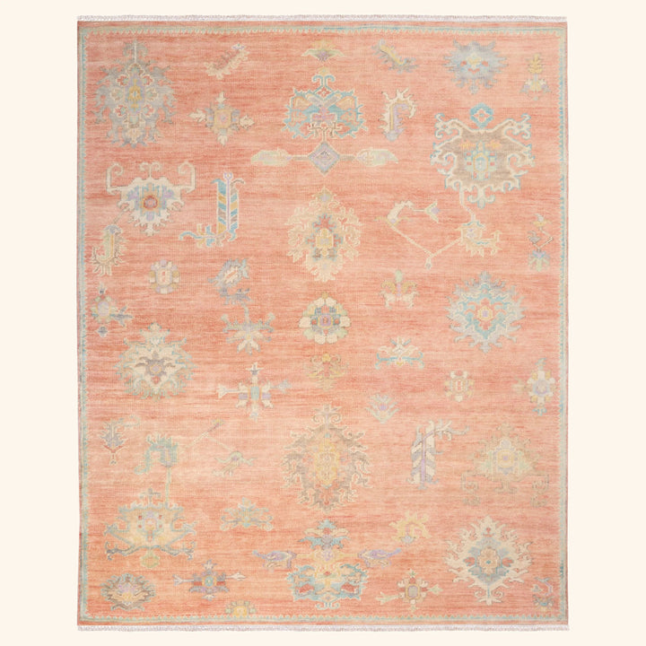 Brick Multi Traditional Essentials Wool Rug 8'6" x 11'6"