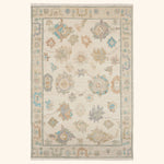 Ivory Multi Traditional Essentials Wool Rug 5'6" x 8'
