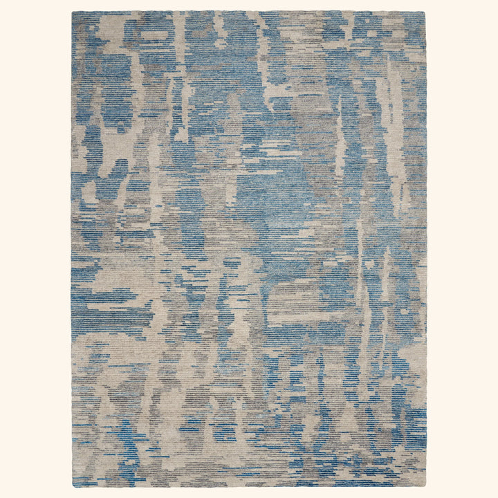 Contemporary Essentials Wool Blend Rug Blue / 5'6" x 7'5"