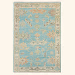 Blue Multi Traditional Essentials Wool Rug 5'6" x 8'