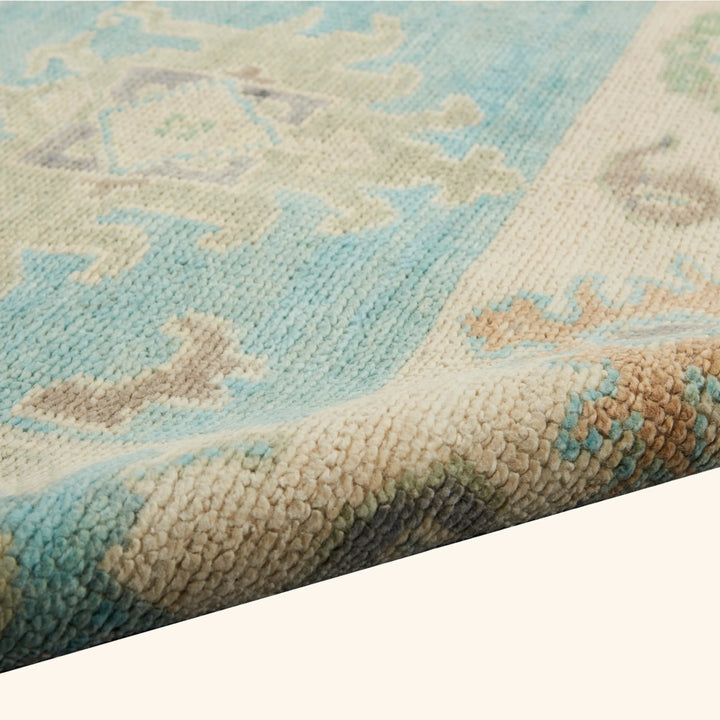 Blue Multi Traditional Essentials Wool Rug 7'9" x 9'9"