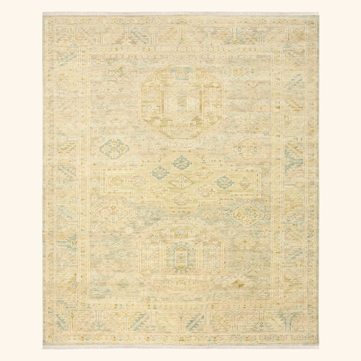 Green Traditional Essentials Wool Rug 8'6" x 11'6"