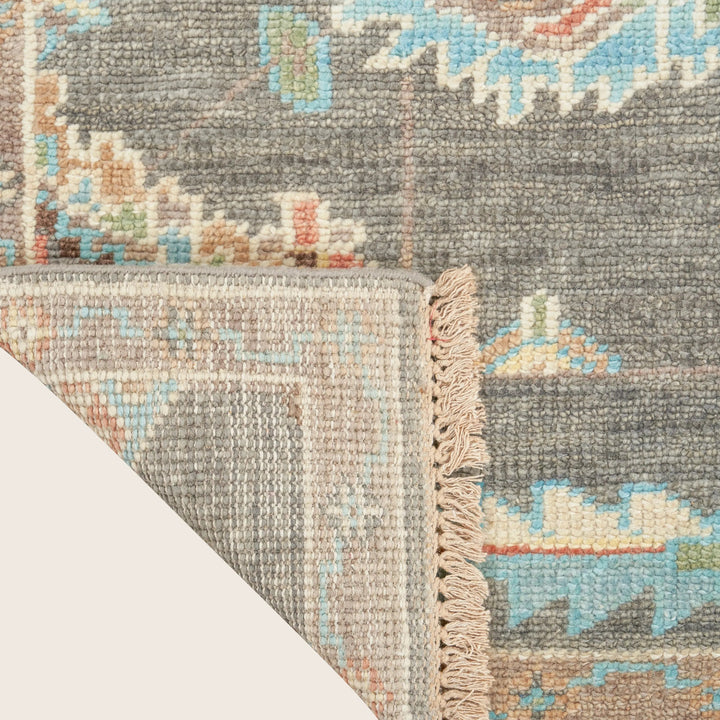 Dark Grey Multi Traditional Essentials Wool Rug 8'6" x 11'6"