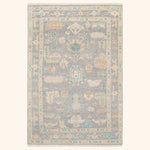 Traditional Essentials Wool Rug Grey Multi / 5'6" x 8'