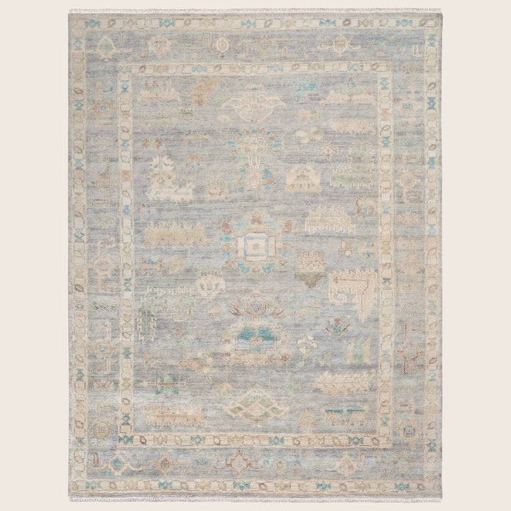 Traditional Essentials Wool Rug Grey Multi / 8'6" x 11'6"