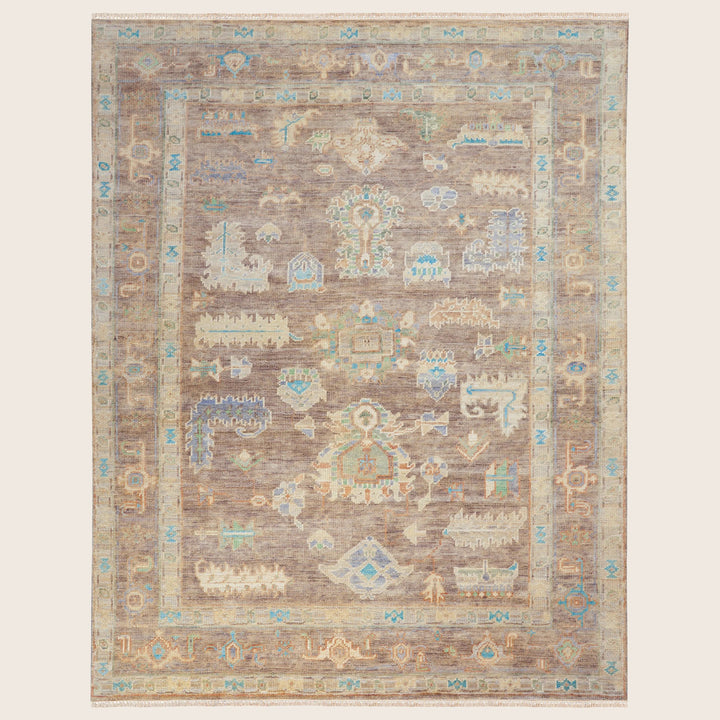 Traditional Essentials Wool Rug Ivory Mocha / 8'6" x 11'6"