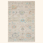 Ivory Multi Traditional Essentials Wool Rug 5'6" x 8'