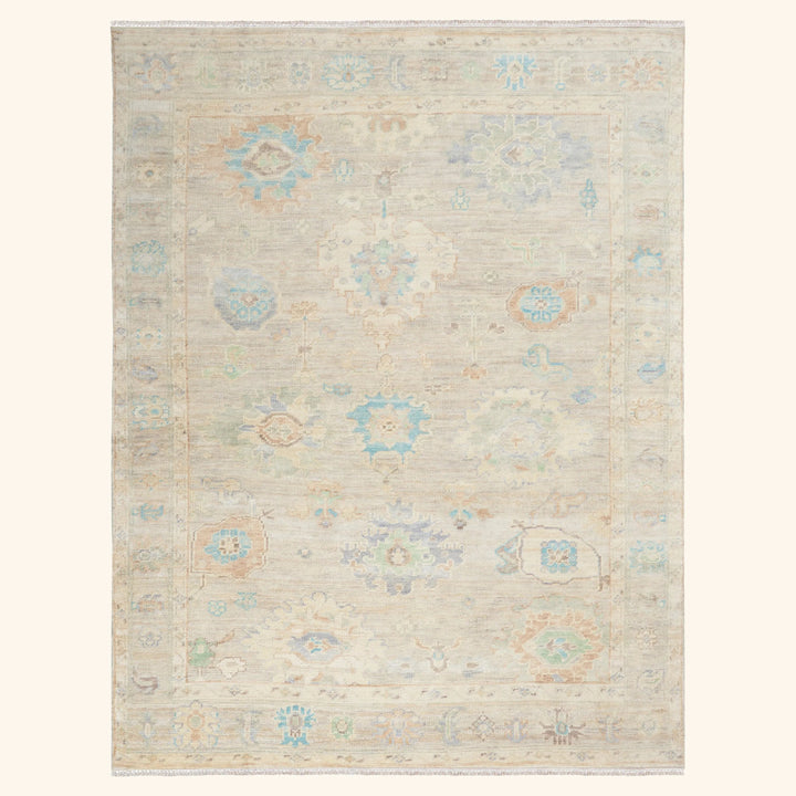 Ivory Multi Traditional Essentials Wool Rug 7'9" x 9'9"