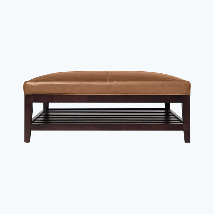Cove Leather Ottoman