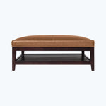 Cove Leather Ottoman