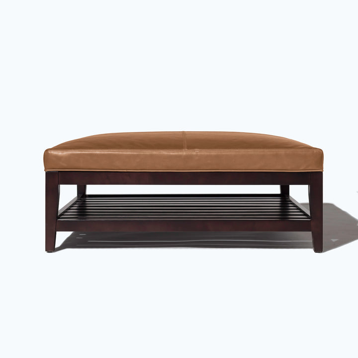 Cove Leather Ottoman