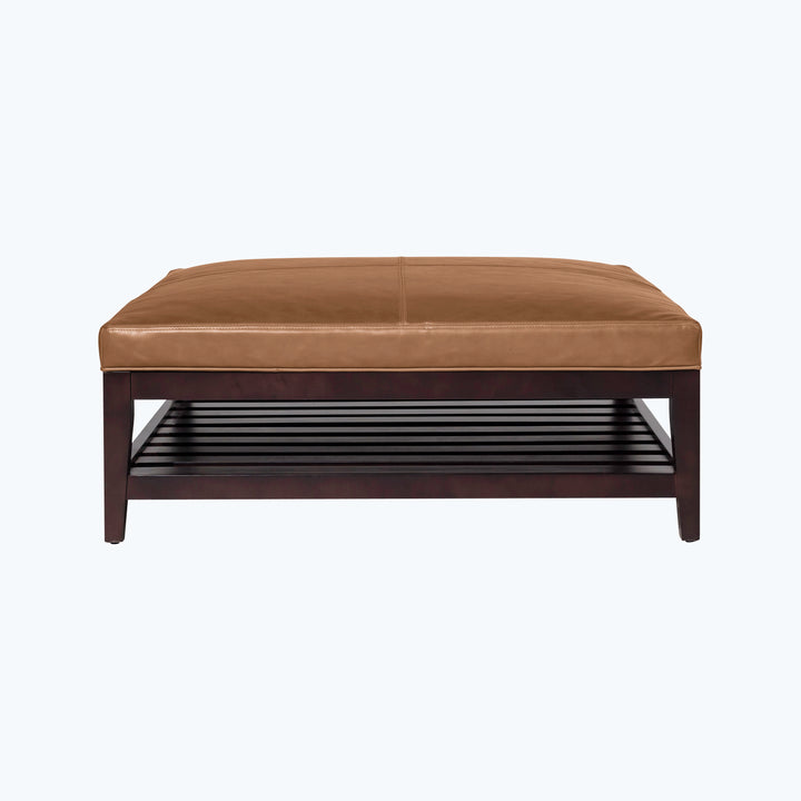 Cove Leather Ottoman