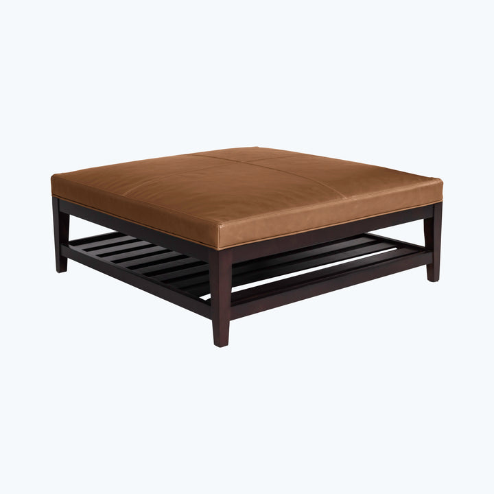 Cove Leather Ottoman