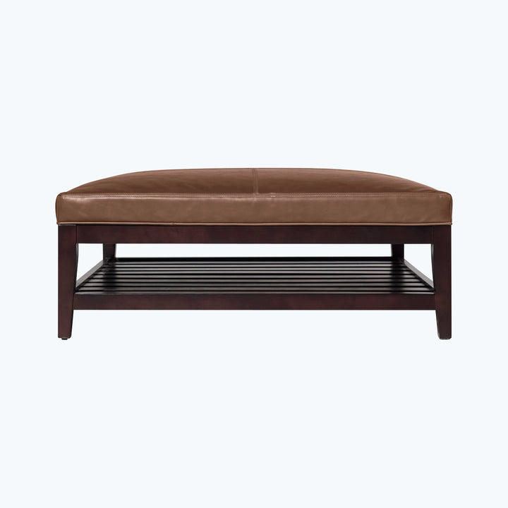 Cove Leather Ottoman