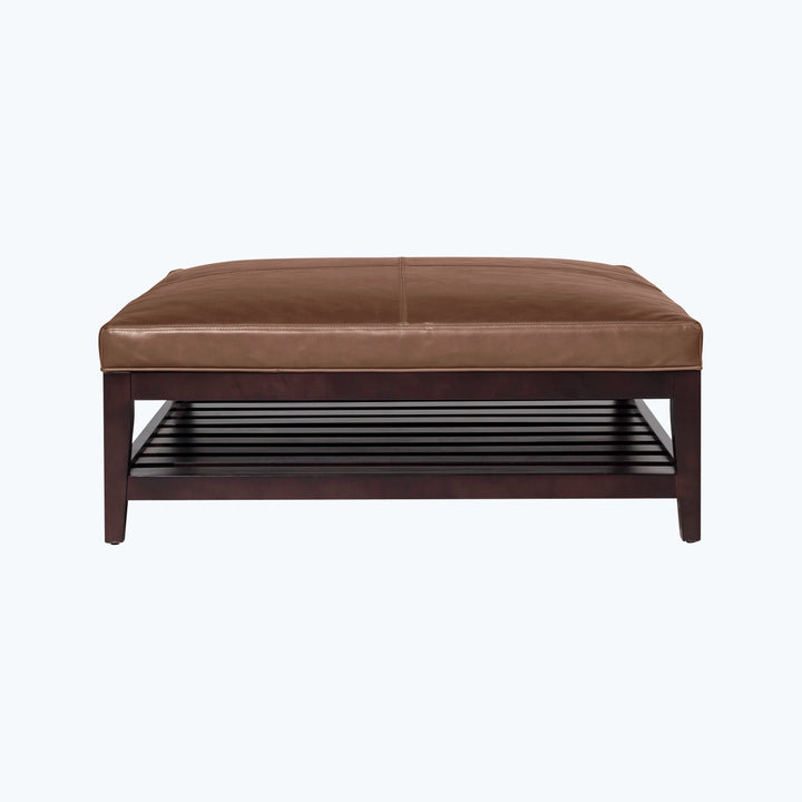 Cove Leather Ottoman