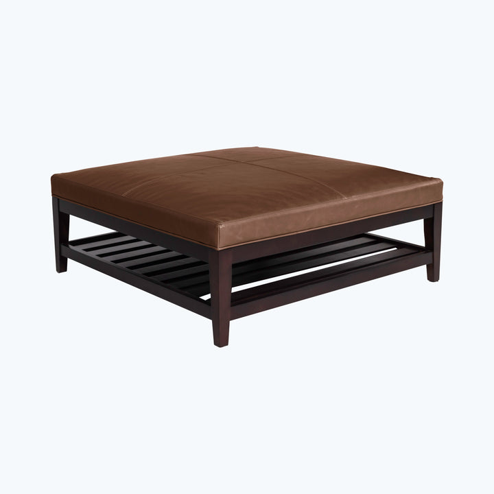 Cove Leather Ottoman