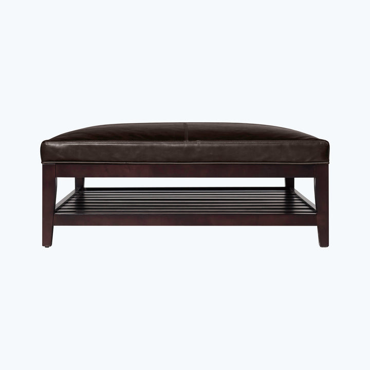 Cove Leather Ottoman