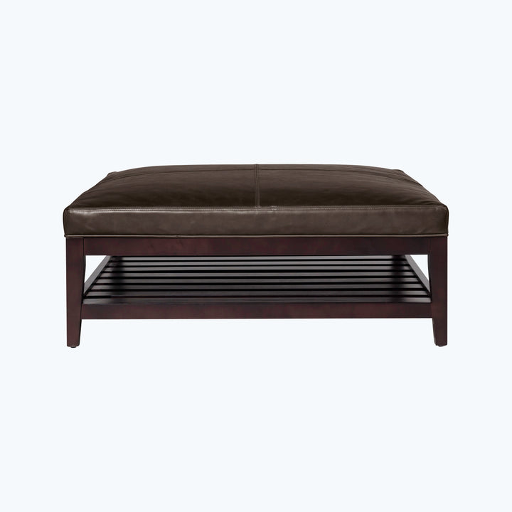 Cove Leather Ottoman