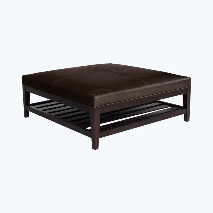 Cove Leather Ottoman