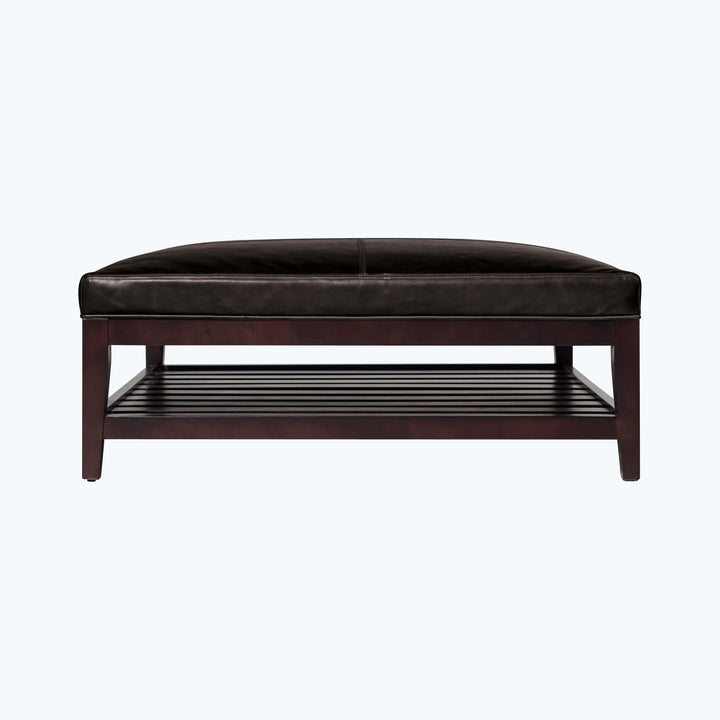 Cove Leather Ottoman