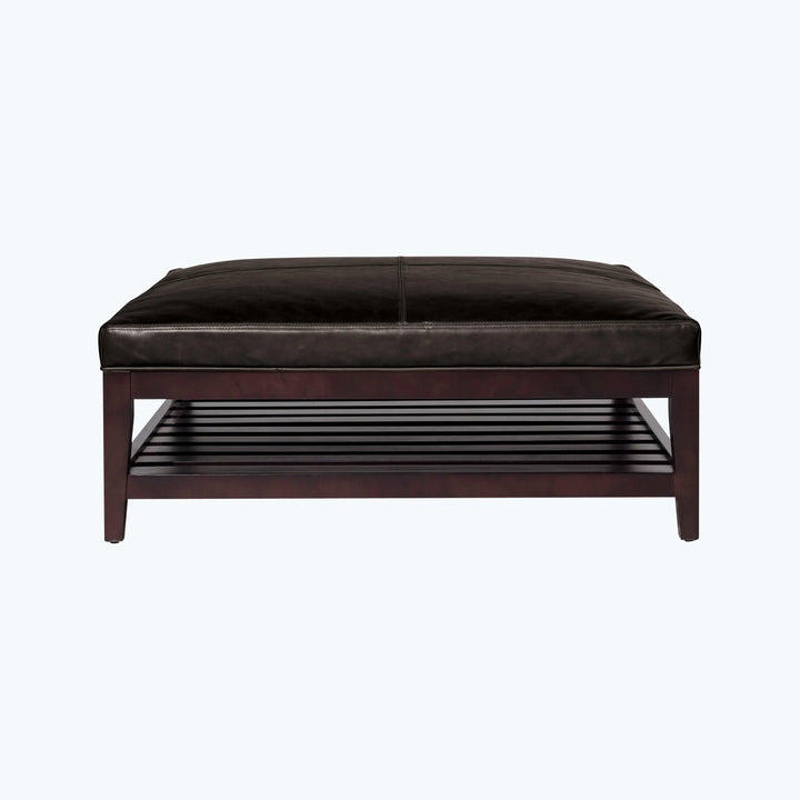 Cove Leather Ottoman