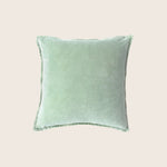 Image for Pip Washed Velvet Green Pillow