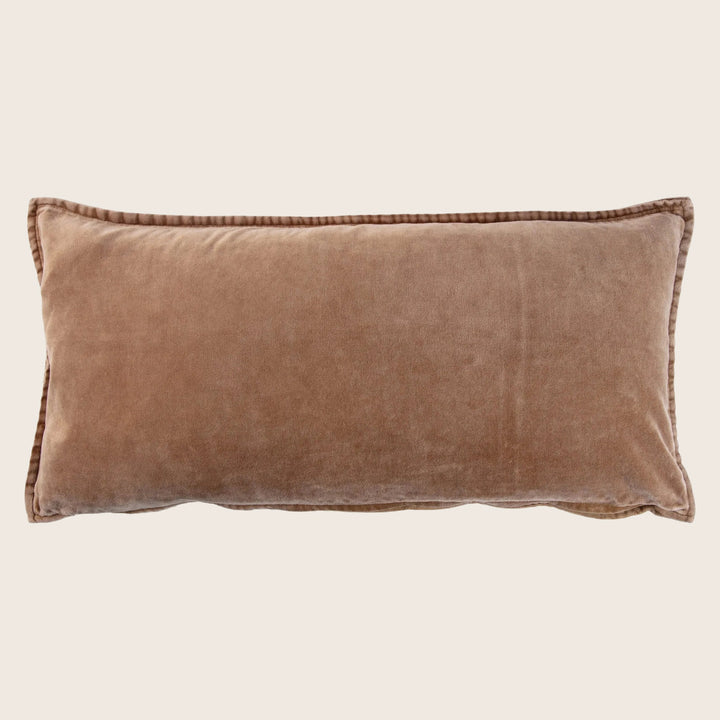 Pip Washed Velvet Smoke Pillow