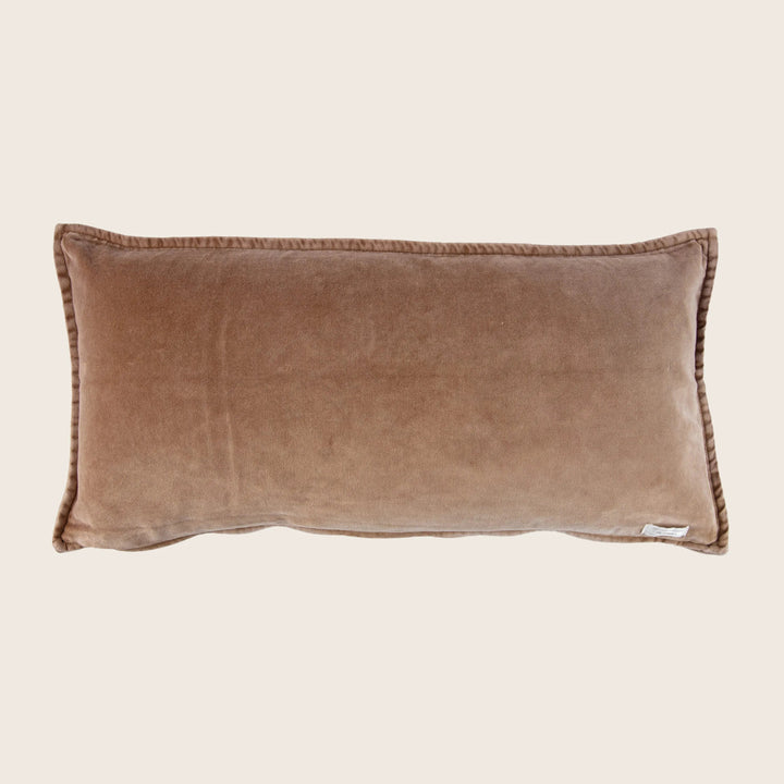Pip Washed Velvet Smoke Pillow