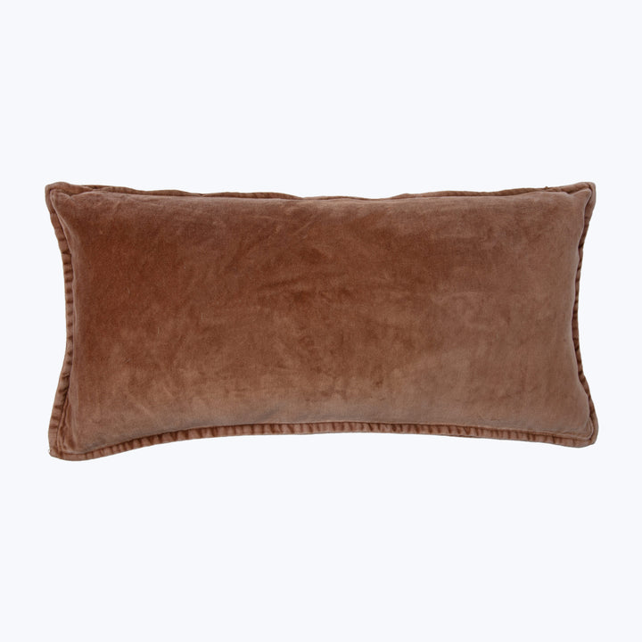 Pip Washed Velvet Wood Pillow