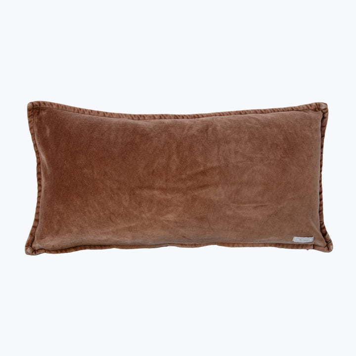 Pip Washed Velvet Wood Pillow