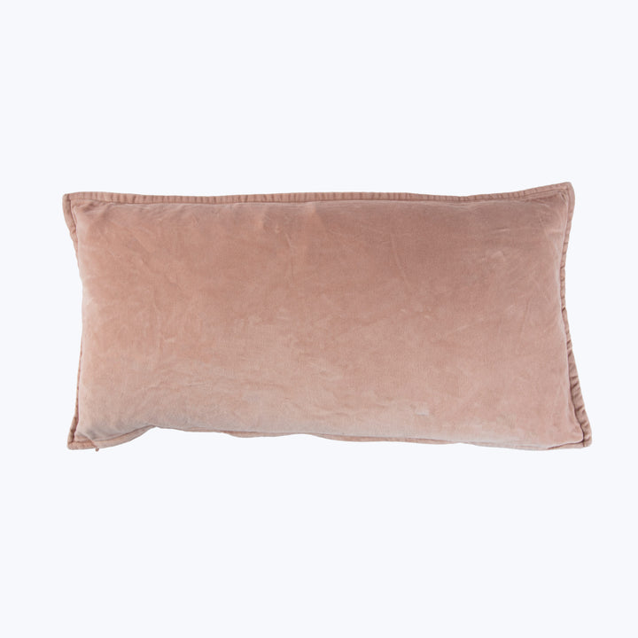 Pip Washed Velvet Blush Pillow